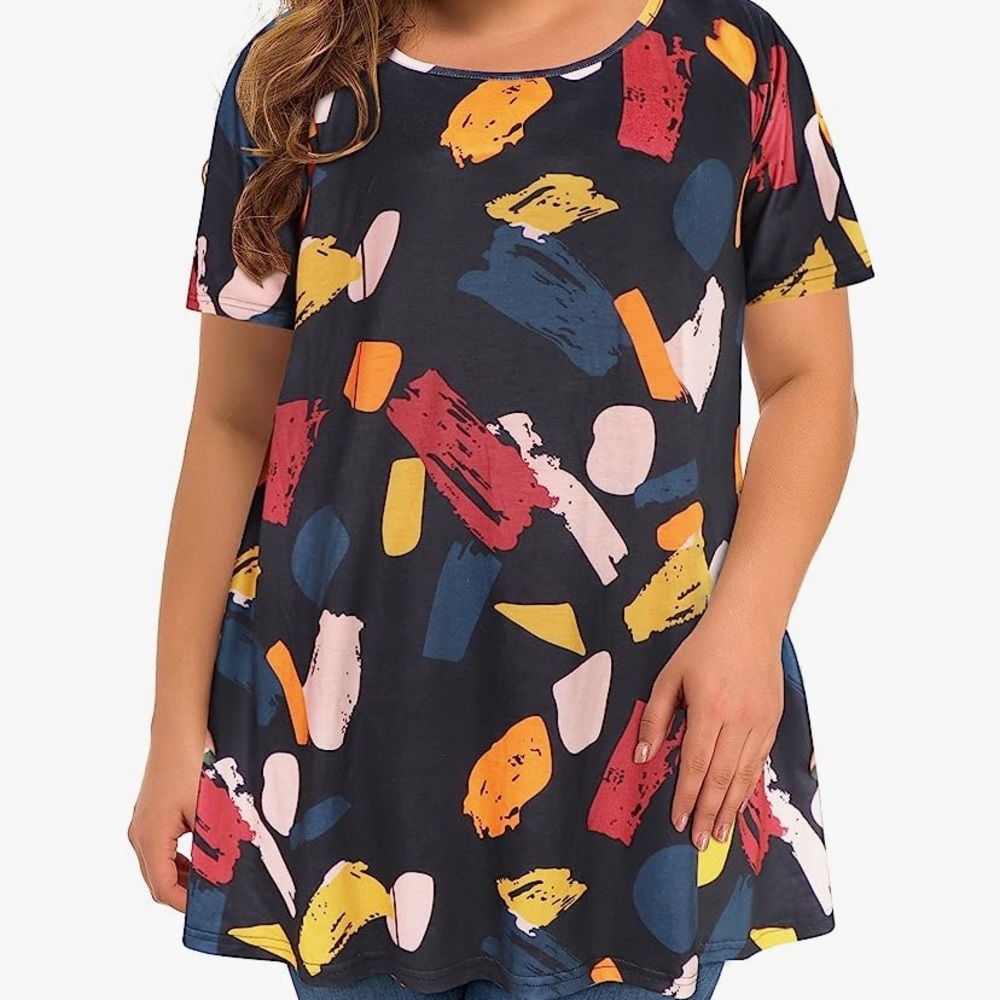 Colorful tunic top